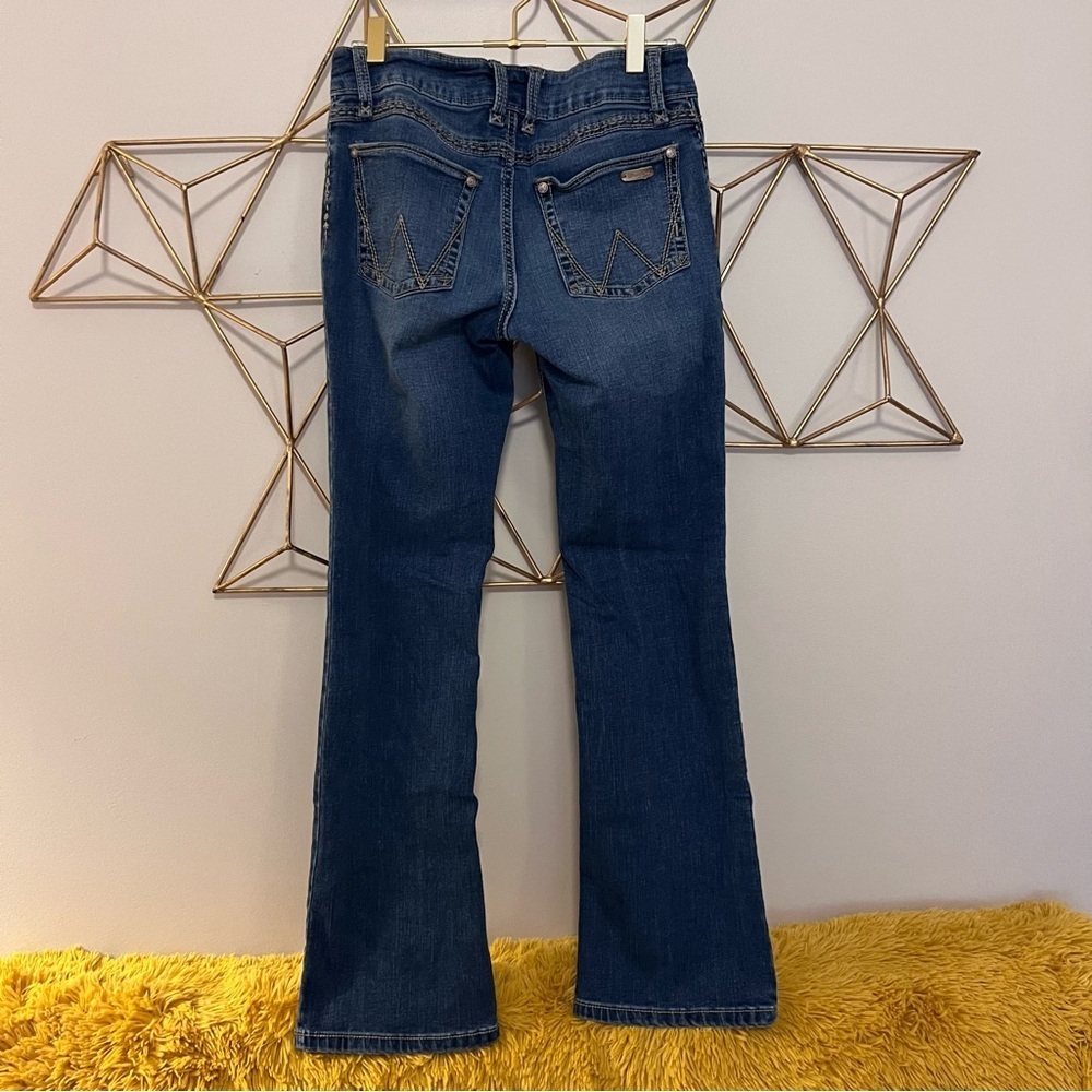 Wrangler Dark Blue Y2K Boot Cut Jeans - Picture 4 of 7